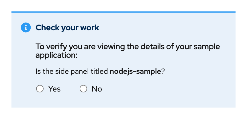 Check your work module