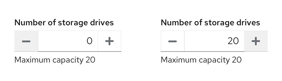 Number input with threshold