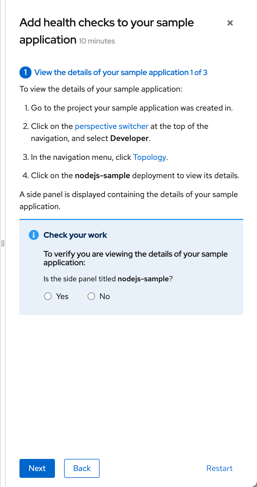 Example task