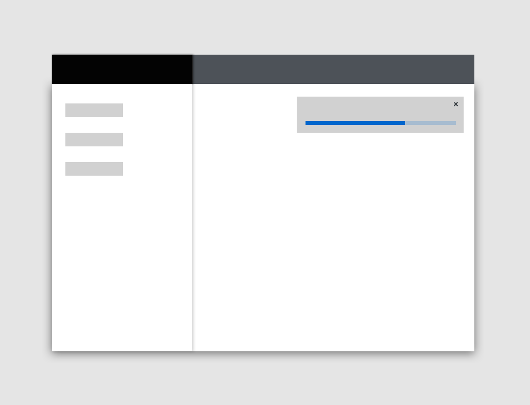 A visual example of how to successfully place progress bars in toast alerts to communicate progress during a file download.