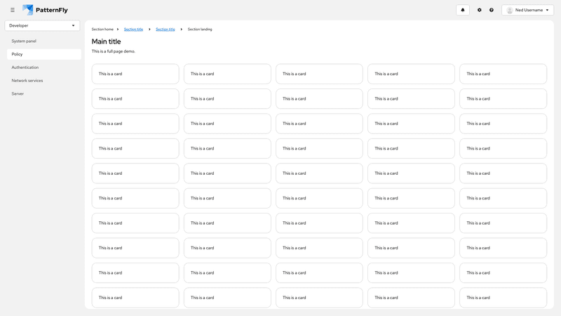 Context selector/perspective switcher in sidebar screenshot